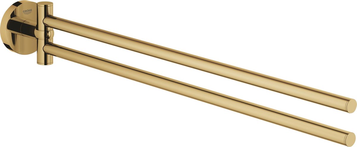 Toallero Grohe Essentials con dos brazos giratorios - Cool Sunrise (oro)