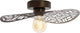 Lampada da soffitto Eglo swaby - e27 - ø 40 cm - bronzo