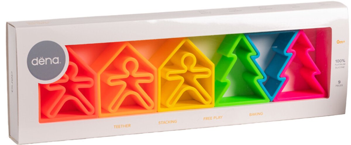 Dena dëna neon: set bambino, casa e albero.