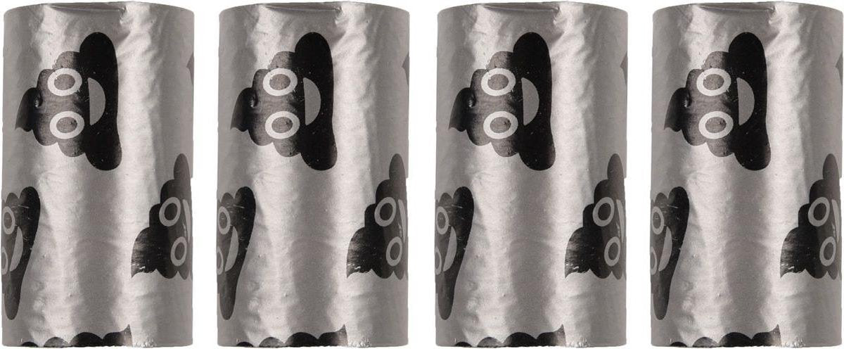 Flamingo - Sacchetti per escrementi per cani Forta - Grigio - 4 x 15 sacchetti