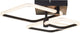 Brilliant Aydin - lampada da soffitto - cristallo LED 30w - nera - con telecomando