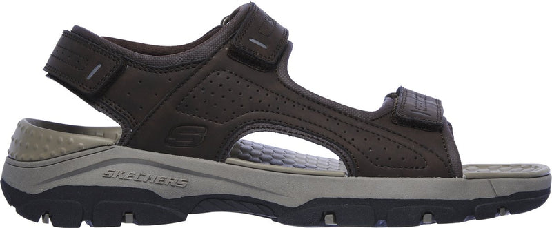 Skechers tresmen - sandali da uomo Garo - marrone