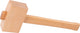 Kreator - utensili manuali - krt905005 - martello in legno di faggio - 114x90x56mm