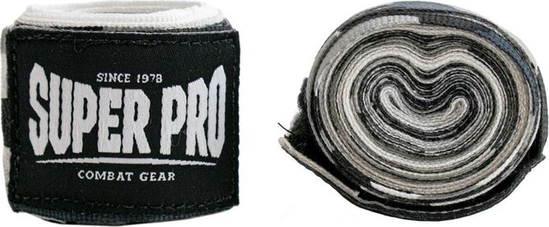 Bende per equipaggiamento da combattimento super pro mimetico nero grigio bianco 250 cm