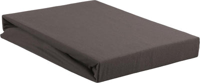 Casa de cama - jersey - sábana ajustable - 120x220 cm - antracita