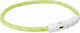 Trixie collar dog flash luz collar usb tpu nylon verde
