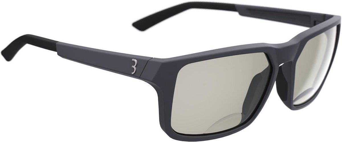 Occhiali da ciclismo Bbb spectre reader ph lenti fotocromatiche - fotocromatiche e graduate +2.5 - antracite opaco - bsg-67ph