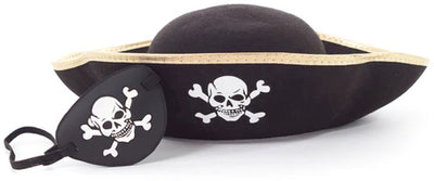 Pequeñas aventuras - set de accesorios pirata - parche en el ojo del sombrero