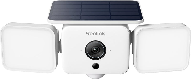 Cámara reflectora exterior inalámbrica reolink 4mp - carga solarease™ - alarma de luz y sonido - detección inteligente - wifi 6 - f310b