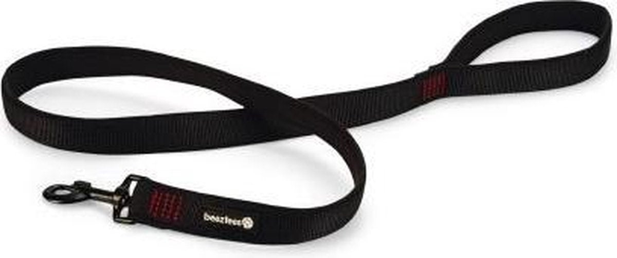 Beeztees parinca premium - guinzaglio per cani - nero - 180 cm x 25 mm