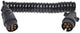Cavo a spirale Proplus - 3 m - 2x spine - 7 pin - PVC - nero