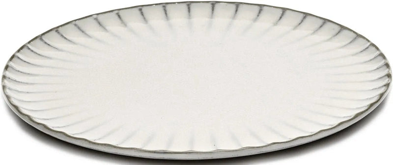 Serax - sergio herman inku - piatto l - bianco - 24 ø - 4 pezzi