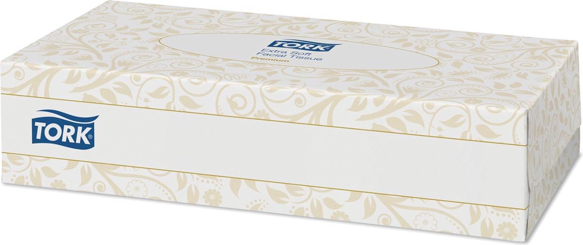 Tork extra zachte facial tissues 2-laags wit f1 premium 1 doos
