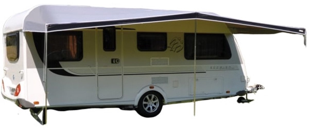 Tenda combinata Eurotrail 411 x 240 cm poliestere grigio