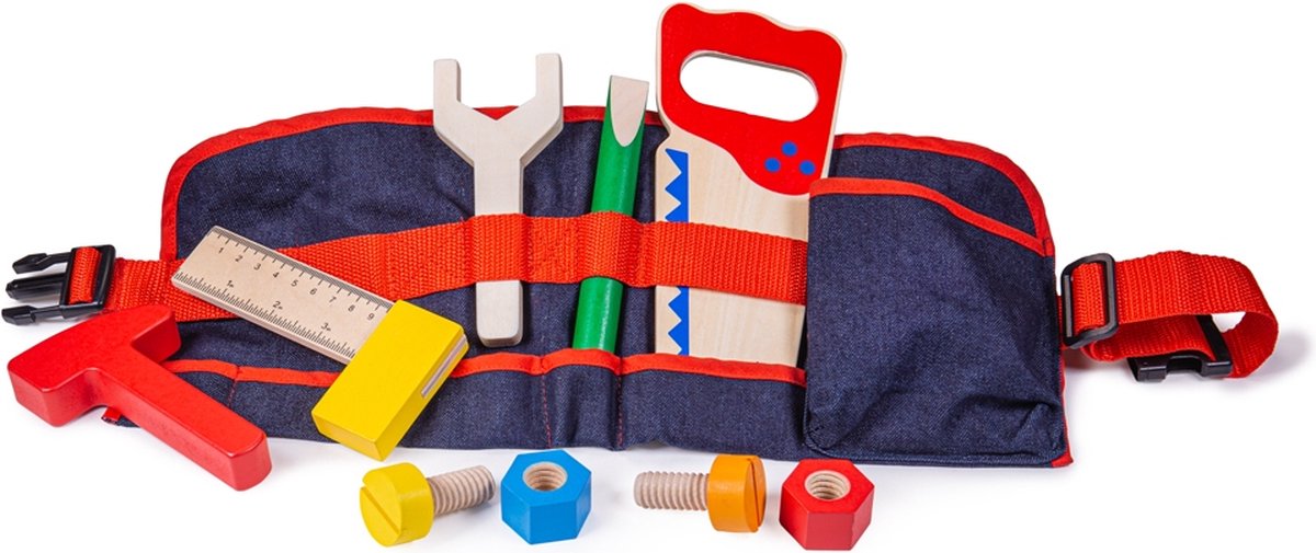 Bigjigs red tool belt