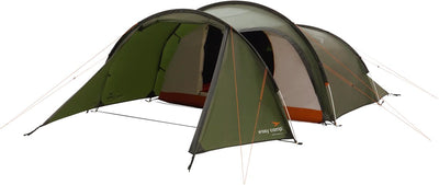 Tenda Easy Camp Pasvik 4 Tenda a tunnel leggera per 4 persone, pali in alluminio, verde
