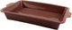 Molde para tarta rectangular Point-virgule de silicona platino vintage granate 34x24x6cm
