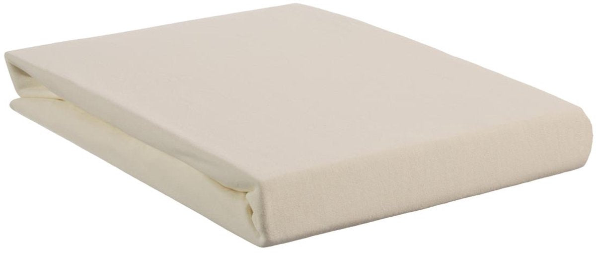 Beddinghouse - jersey elasticizzato - topper diviso - lenzuolo con angoli - 200x220 cm - bianco sporco