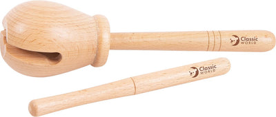 Classic World World Wooden Block Percussion, 2DLG.