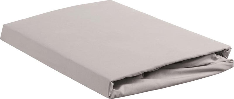 Casa de cama - algodón percal - sábana ajustable - 180x210 cm - gris claro