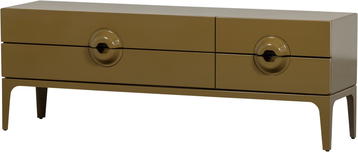 Mueble TV Woood merge - madera de eucalipto - amarillo miel - 57x160x44
