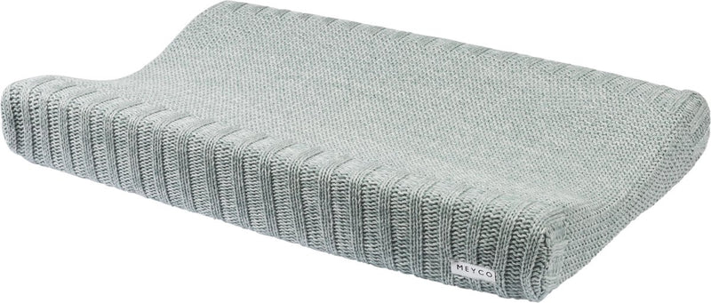 Meyco baby relief mixed aankleedkussenhoes - stone green - 50x70cm