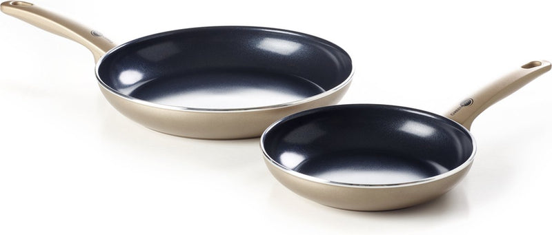 Juego de sartenes greenpan cambridge bronce 24 cm 28 cm - sin pfas - inducción