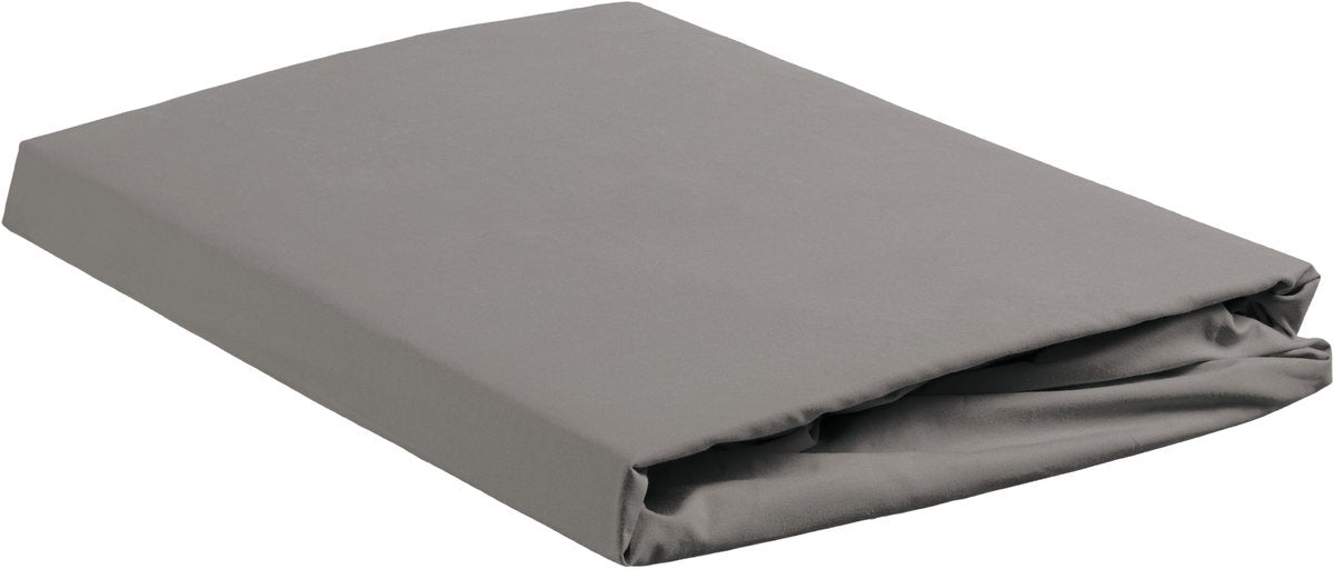 Ambiante katoen - topper hoeslaken - 160x200 - grijs