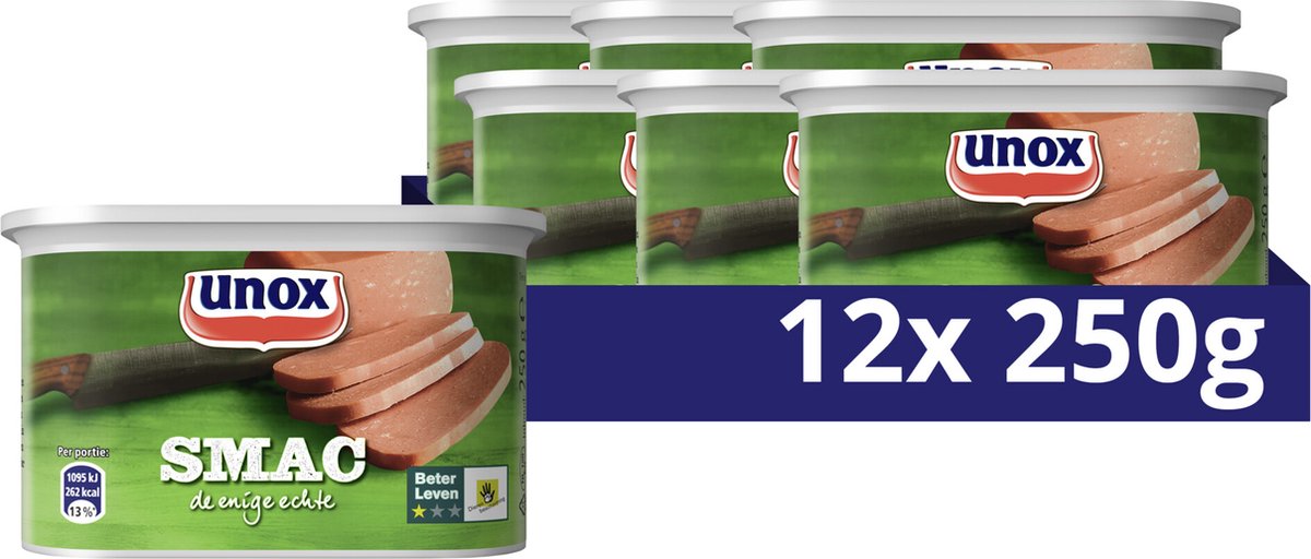 Carne Unox - smac - 12 x 250 g - confezione risparmio