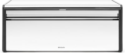 Brabantia broodtrommel - met klepdeksel - brilliant steel