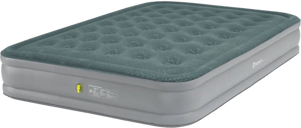 Outwell excelente colchón inflable doble gris 200 x 135 x 30 cm