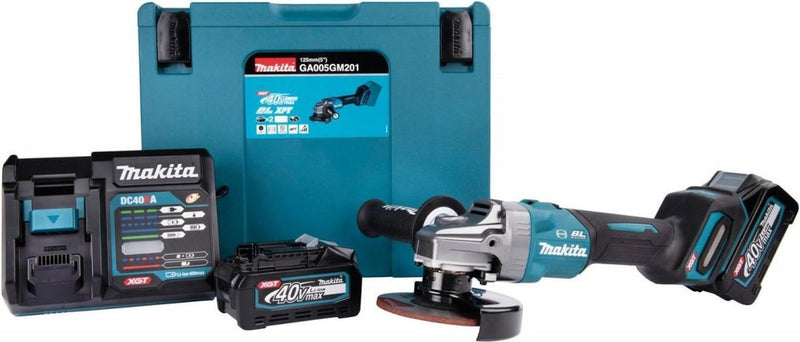 Makita ga005gz01 Cuerpo de amoladora angular de batería de iones de litio de 40v en mbox - 125x22,23 mm - sin escobillas