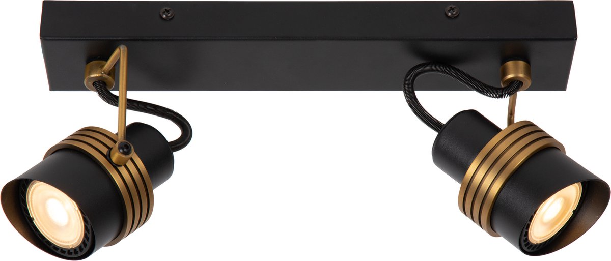 Lucide tundran - faretto da soffitto (lampada da soffitto) - 2xgu10 - nero