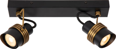 Lucide tundran - faretto da soffitto (lampada da soffitto) - 2xgu10 - nero