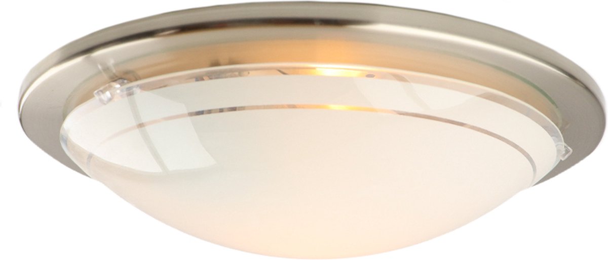 Eglo planet 1 plafond- en wandlamp - e27 - ø 29 cm - zilver wit