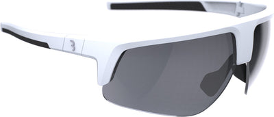Bbb Cycling comet gafas de ciclismo para hombre y mujer - gafas deportivas duraderas - gafas de ciclismo aptas para carreras, mtb gravel - humo blanco mate - bsg-75