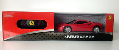 Rastar RC Ferrari 488 GTB boys 27 MHz 1:24 red