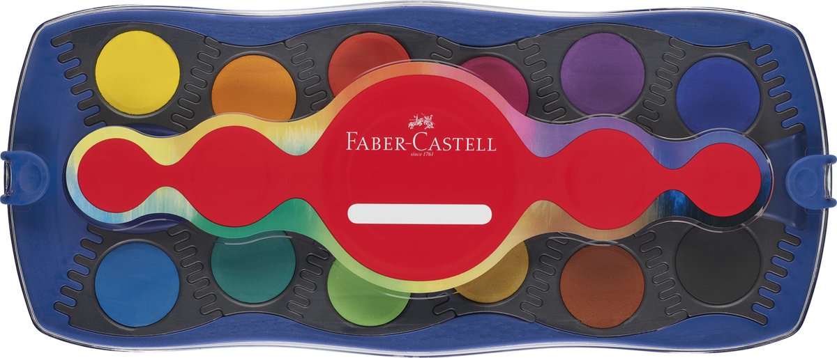 Faber-castell waterverf set - doos connector - 24 kleuren +1 tube wit - fc-125020