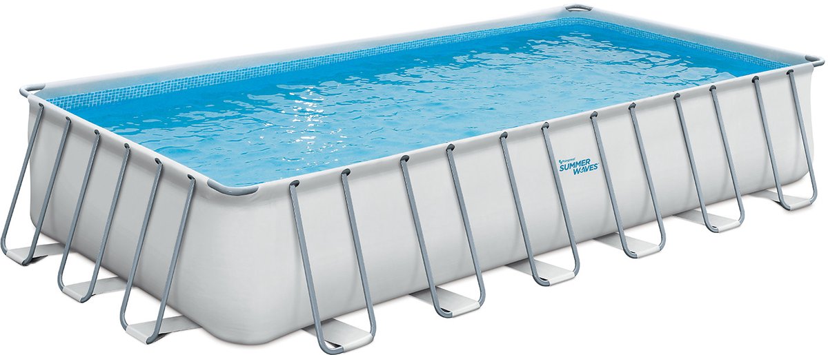 Onde estive piscina telaio d'élite rettangolare 732 x 366 x 132 cm + pompa filtro