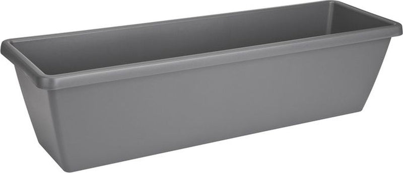Elho barcelona xl 80 - fioriera per balcone esterno - ø 77,8 x h 20,3 cm - antracite