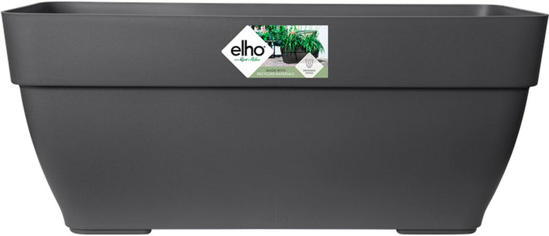 Elho vibia campana trough 80 - macetero de exterior - ø 76,5 x h 33,3 cm - antracita