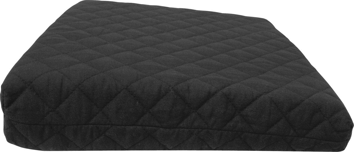 Cojín de asiento Carpoint basic negro – ergonómico – apoya la postura – cómodo – para la oficina del coche – algodón