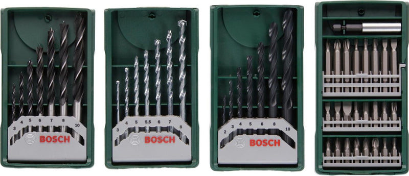 Set trapano Bosch x-line - 46 pezzi - per legno, metallo e pietra