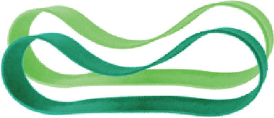 Bandas de silicona Pura para lonchera - 2 piezas - menta y musgo