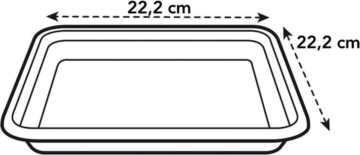 Elho loft urban piatto quadrato 22 - piatto da esterno - ø 22,0 x h 3,1 cm - antracite