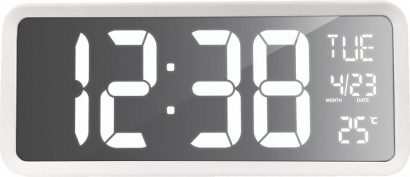 Technoline wandklok tafelklok grote duidelijke cijfers - datum dag aanduiding - temperatuur - ws 8130