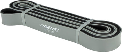 Avento fitness power band latex - medium - gray black