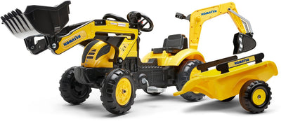 Falk komatsu pedal tractor yellow 3 7 (2005546)