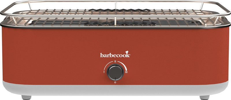 Barbecook e-carlo mesa barbacoa eléctrica roja 42,5x33x16,5cm