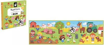 Janod - magneti stories - granja - conjunto de imanes educativos